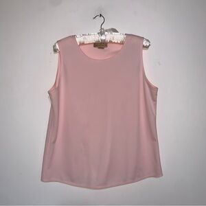 Notations Pink Sleeveless Top Large
